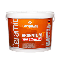 Antibakteriniai priešpelėsiniai dažai TOPCOLOR Ceramic Argentum 7 STOP BACTERIA, balta (A bazė), 10 L