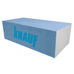 GKFI KNAUF Blue impregnuota, priešgaisrinė, atspari smūgiams plokštė 3000x1200x12,5 (3.6 m2)