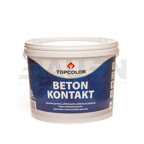 Gruntai | Sukibimą gerinantis gruntas TOPCOLOR Beton Kontakt 15 kg.