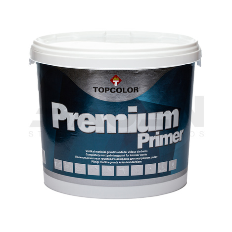 Dažai | Gruntiniai dažai vidaus darbams TOPCOLOR Premium Primer, balta (A bazė), 5 L