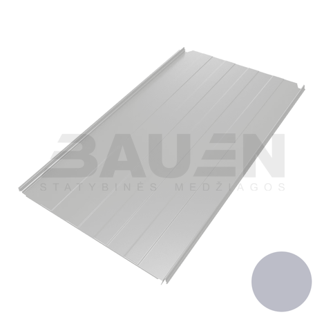 Plieninė danga | Klasikinė skarda Hanbud PHR560 "Trapecija 4" 0,5-0.7 mm., (525mm) sidabrinė, blizgi (RAL9006), m2