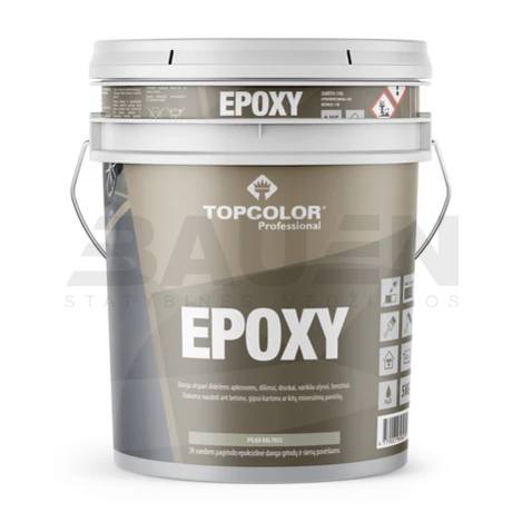 Dažai | Epoksidiniai dažai grindims ir sienoms TOPCOLOR Epoxy, 5 Kg.