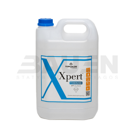 Gruntai | Nesitaškantis gruntas TOPCOLOR Xpert Tixgrund, baltas, 5 L