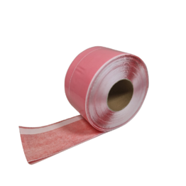 Langų ir durų sandarinimo juosta Window full glue inside tape, rožinė, 70mm/25m