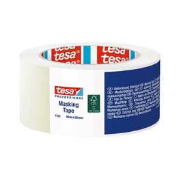 Universali dažymo juosta TESA Masking Tape (4325) 50 m x 50 mm., vidaus darbams