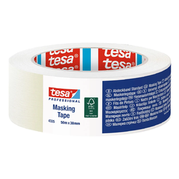 Universali dažymo juosta TESA Masking Tape (4325) 50 m x 38 mm., vidaus darbams