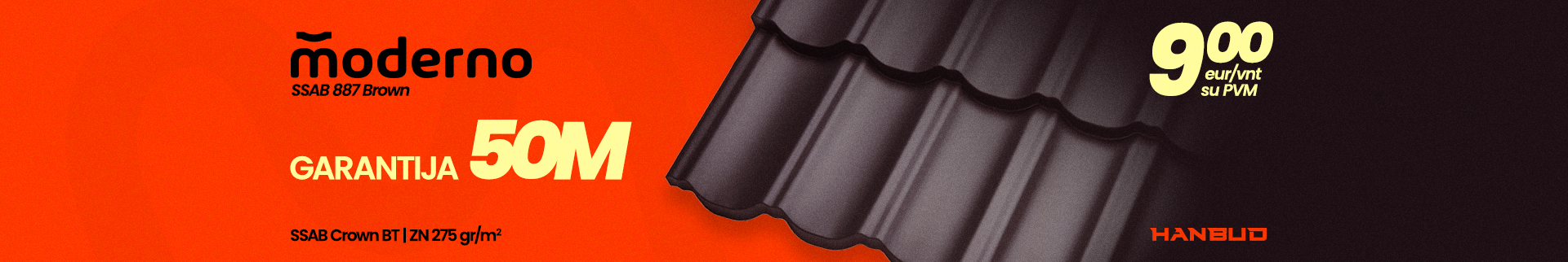 HANBUD Moderno SSAB 887 Brown